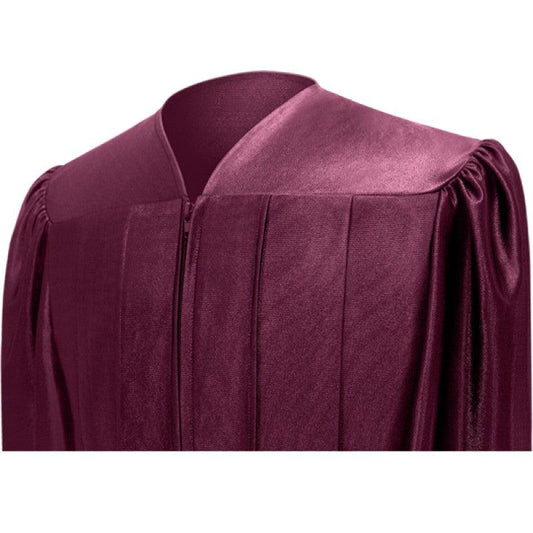 Shiny Maroon Junior High/Middle School Cap & Gown - Graduation Cap&Gown