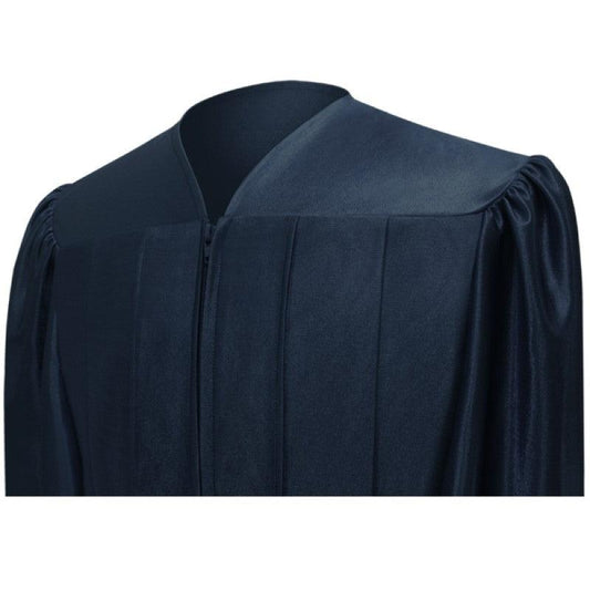 Shiny Navy Blue Junior High/Middle School Cap & Gown - Graduation Cap&Gown