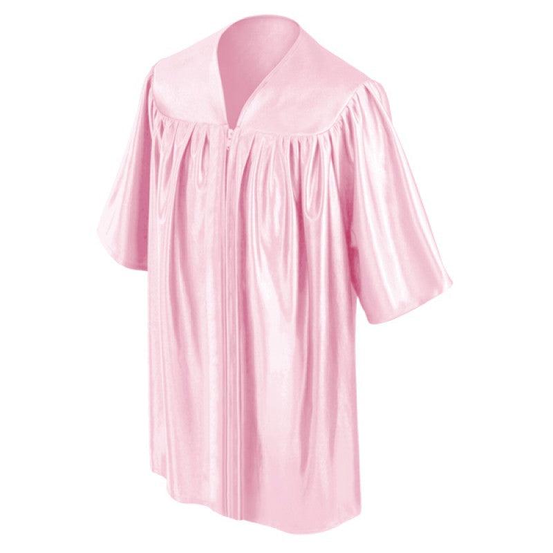 Shiny Pink Kindergarten/Preschool Gown - Graduation Cap&Gown