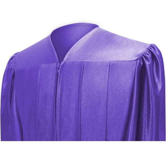 Shiny Purple High School Cap & Gown - Graduation Cap&Gown