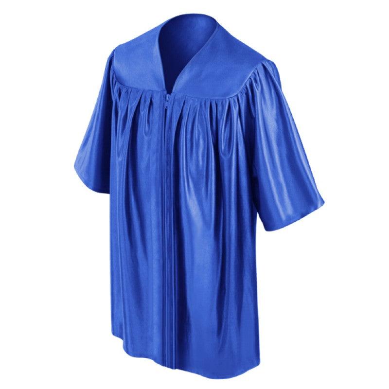 Shiny Royal Blue Kindergarten/Preschool Gown - Graduation Cap&Gown
