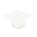 Shiny White Junior High/Middle School Cap & Gown - Graduation Cap&Gown
