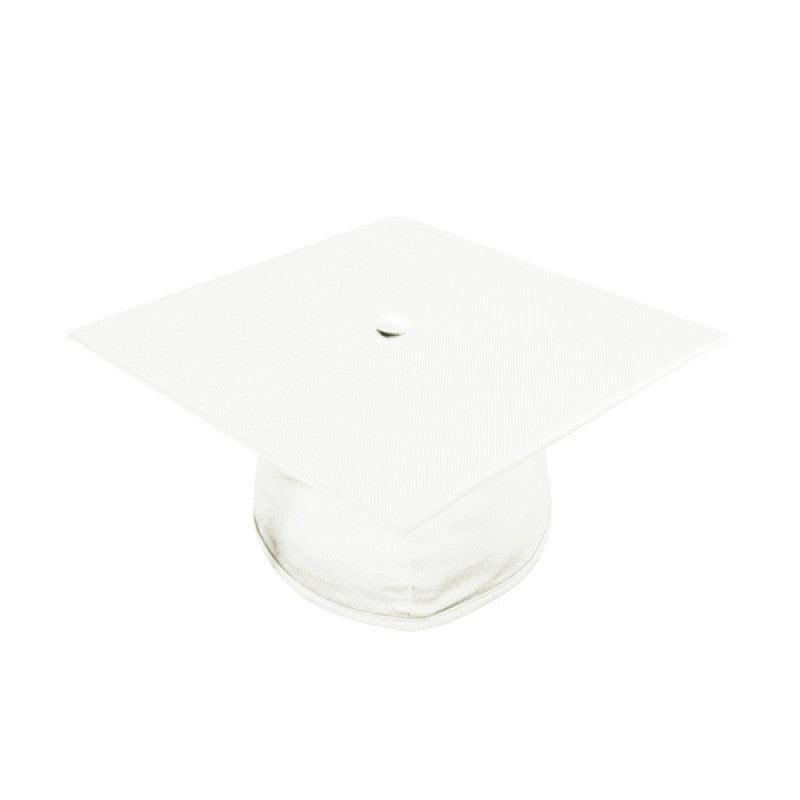 Shiny White Junior High/Middle School Cap & Gown - Graduation Cap&Gown
