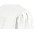 Shiny White High School Cap & Gown - Graduation Seller
