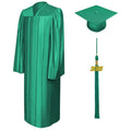 Shiny Emerald Green Bachelors Academic Cap & Gown - Graduation Cap&Gown