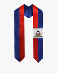 17 Country Flag Graduation Stoles Embroidery Sashes for Study Aboard International Students - Graduation Cap&Gown