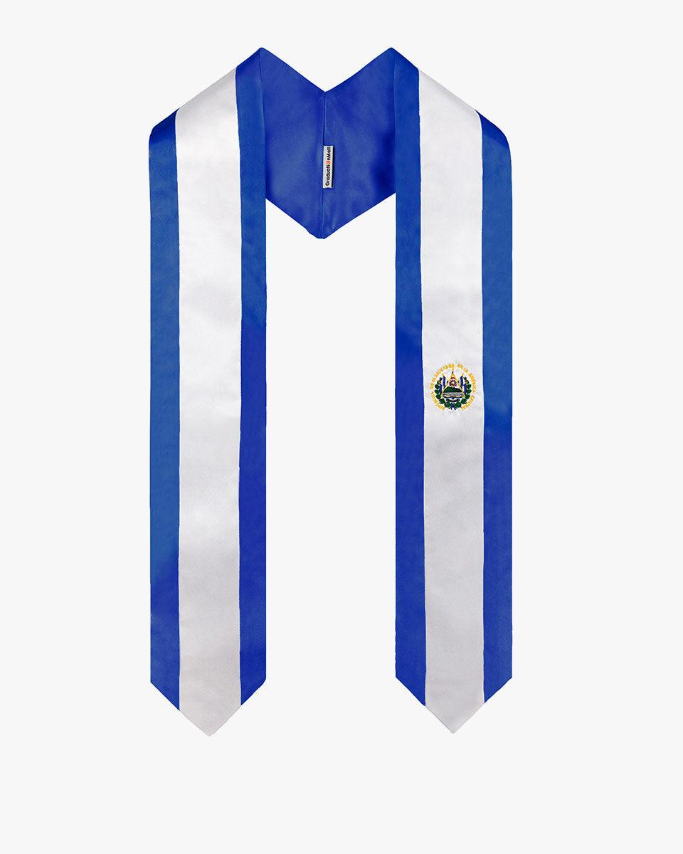 17 Country Flag Graduation Stoles Embroidery Sashes for Study Aboard International Students - Graduation Cap&Gown