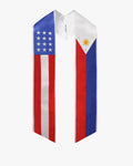 7 Mixed Flag Graduation Stoles Embroidery Sashes for Study Aboard Students - Graduation Cap&Gown