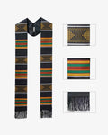Kente Graduation Stole with Black Tassel - Graduation Cap&Gown