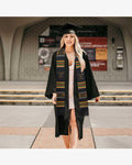 Kente Graduation Stole with Black Tassel - Graduation Cap&Gown