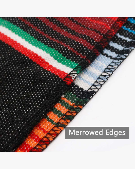 Mexican Serape Graduation Stole with White Tassel - 7 Colors Available - Graduation Cap&Gown