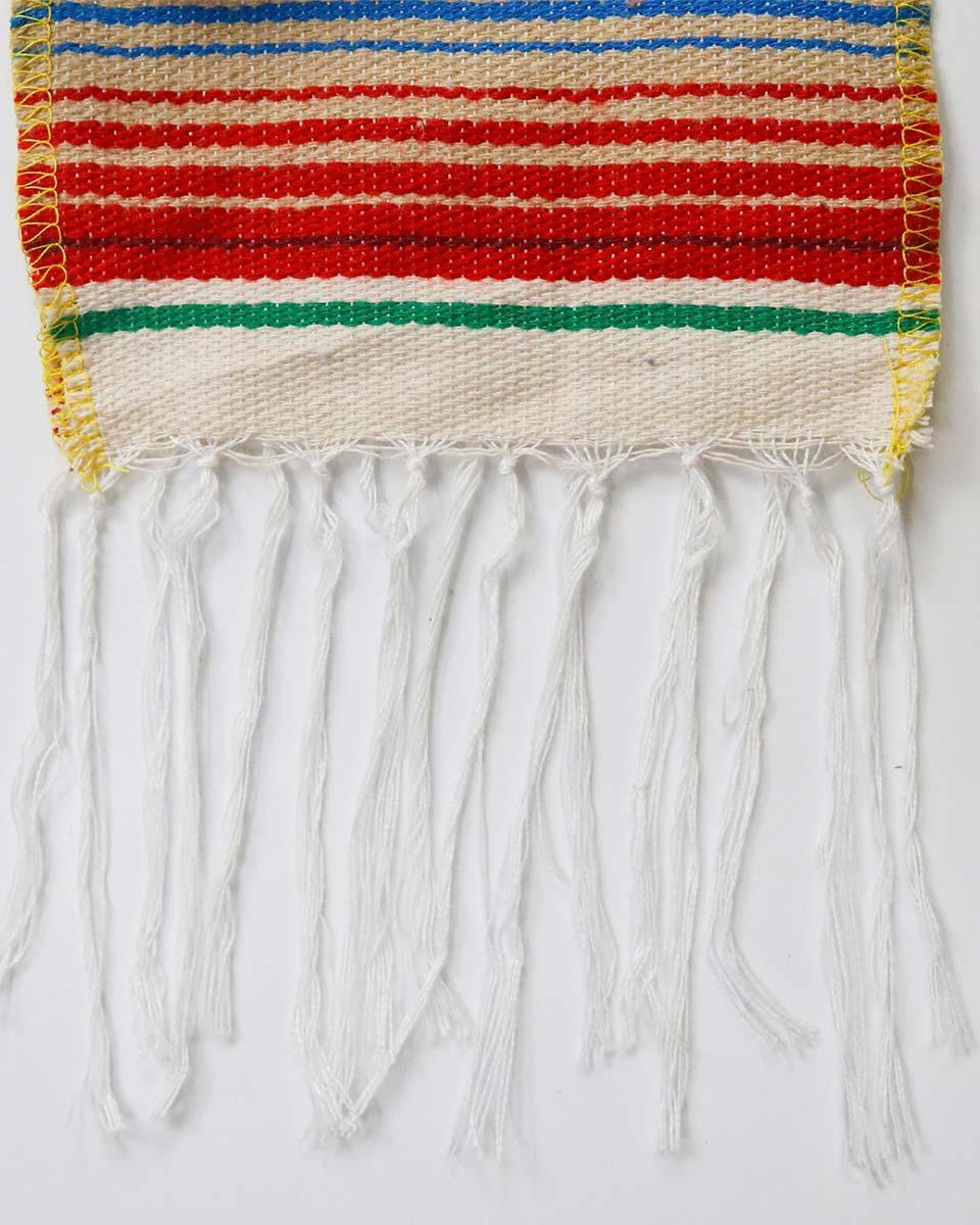 Mexican Serape Graduation Stole with White Tassel - 7 Colors Available - Graduation Cap&Gown