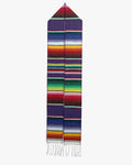 Mexican Serape Graduation Stole with White Tassel - 7 Colors Available - Graduation Cap&Gown