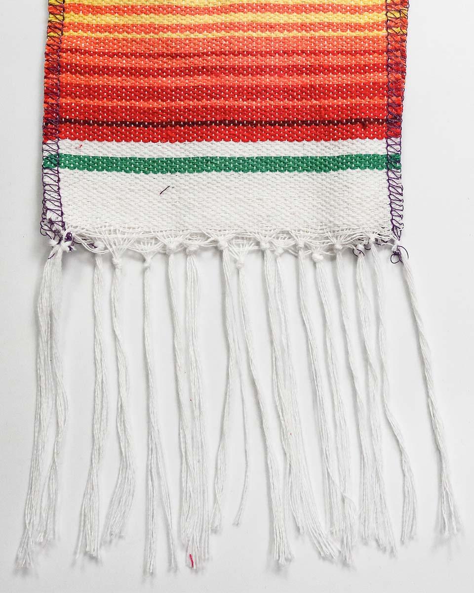 Mexican Serape Graduation Stole with White Tassel - 7 Colors Available - Graduation Cap&Gown