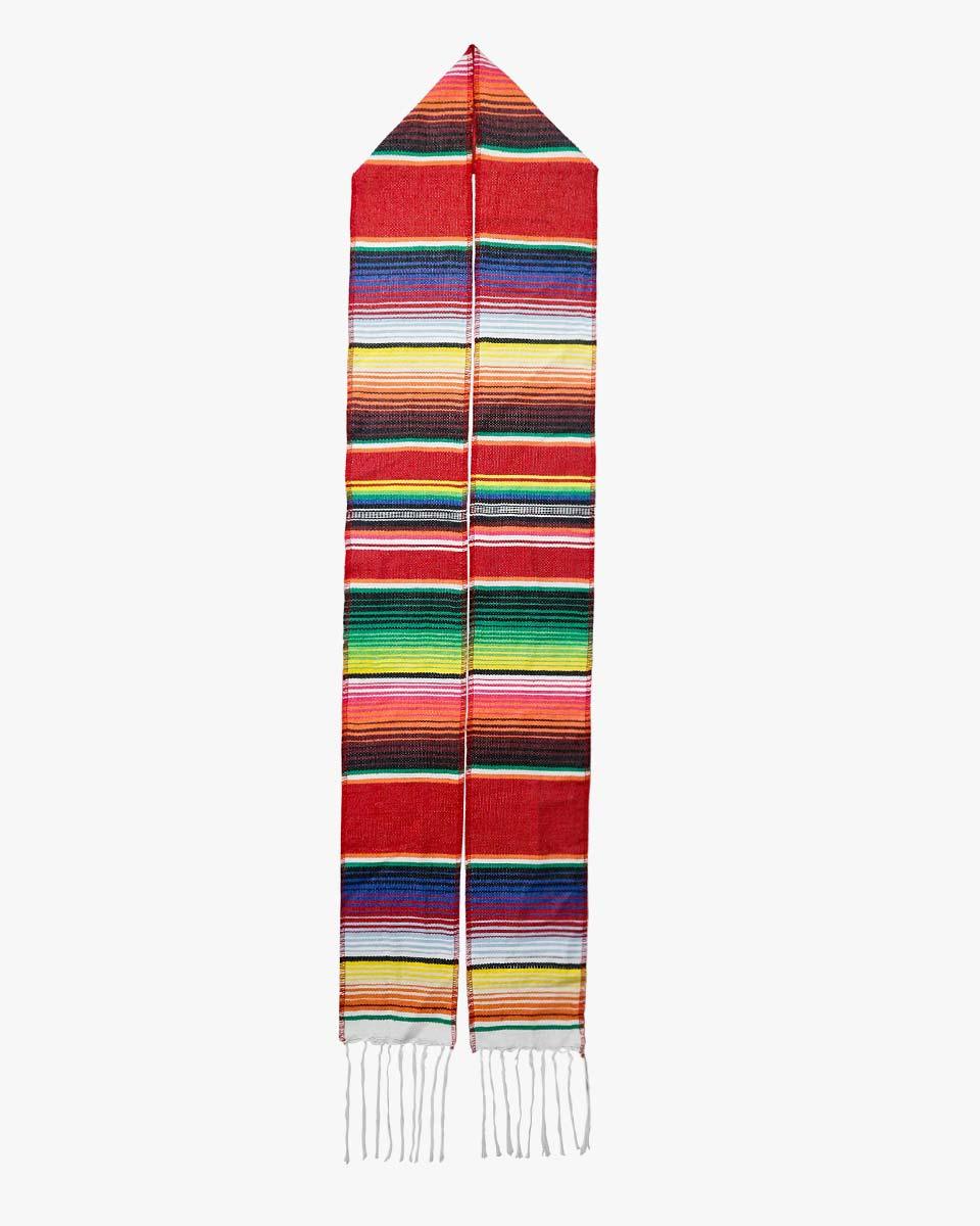 Mexican Serape Graduation Stole with White Tassel - 7 Colors Available - Graduation Cap&Gown
