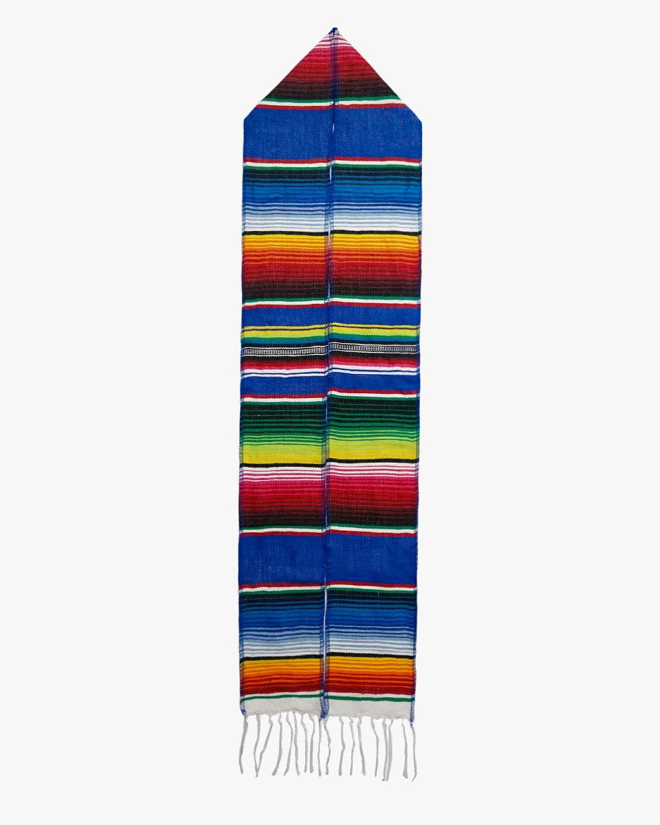 Mexican Serape Graduation Stole with White Tassel - 7 Colors Available - Graduation Cap&Gown