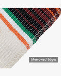 Mexican Serape Graduation Stole with White Tassel - 7 Colors Available - Graduation Cap&Gown