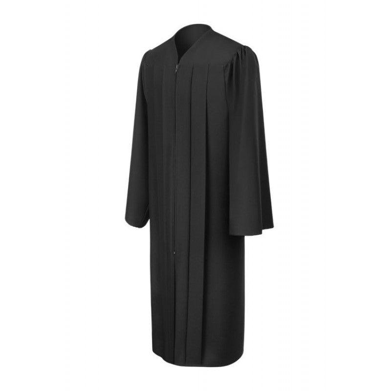Matte Black Bachelors Academic Cap, Gown & Hood - Graduation Cap&Gown