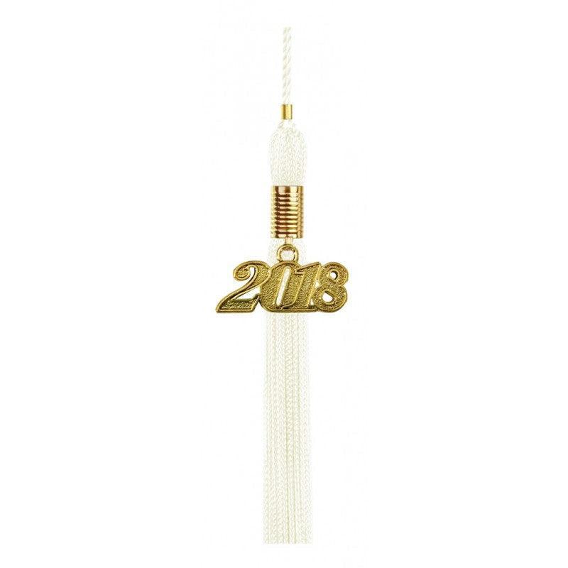 White Academic Tassel 2023 - Graduation Cap&Gown