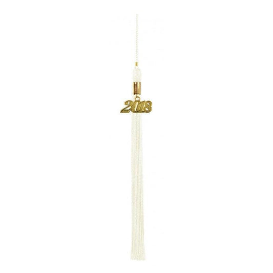 White Academic Tassel 2023 - Graduation Cap&Gown